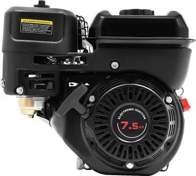 Produktbild von Universalmotor - Tragbarer 4-Takt-Motor - 7,5 PS - 3600 U/min - 1 Zylinder - Seilzugstarter - Kraftstofftank 3,6 l - Schwarz