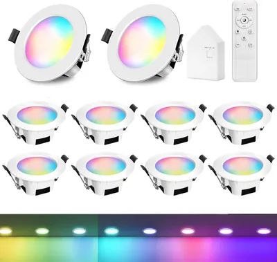 Image de GEYUEYA 9W WiFi/Bluetooth éclairage encastré 10 pièces