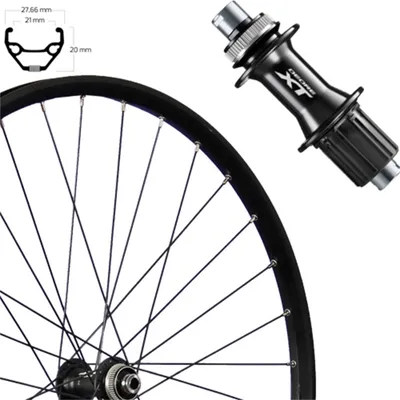 Produktbild von Roland Hinterrad 28, Disc Centerlock, schwarz, SE TAURUS 21 Aluminium FH-M8010 Steckachse 142mm