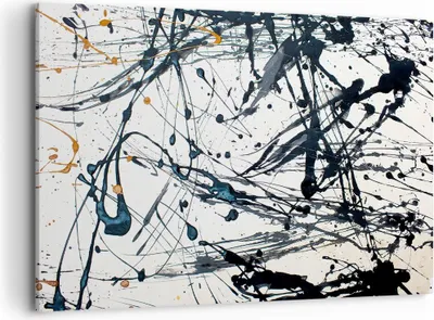 Produktbild von Bild auf Leinwand - Leinwandbild - Abstraktion modern - 120x80cm - Wand Bild - Wanddeko - Leinwanddruck - Bilder - Kunstdruck - Wanddekoration - Leinwand bilder - Wandkunst - AA120x80-3442