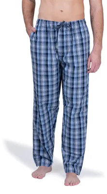 Produktbild von Moonline - Herren Webhose Freizeithose Loungewear aus 100% Baumwolle ; Hellblau , 46/48