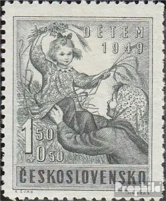 Produktbild von Briefmarken Tschechoslowakei 1949 Mi 601 gestempelt Kinderhilfe