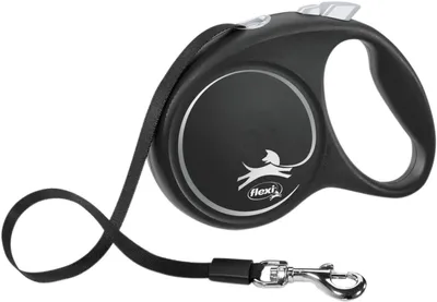 Produktbild von flexi BLACK DESIGN, Gurt, M: 5 m, schwarz