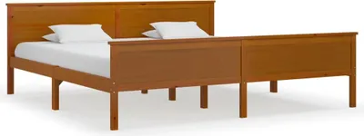 Obrázek produktu pro vidaXL Postel z masivu Honey Brown Pine 200x200 cm