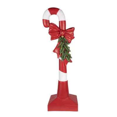 Produktbild von Clayre & Eef Weihnachtsdekorationsfigur Zuckerstange 100 cm Rot Weiß Polyresin