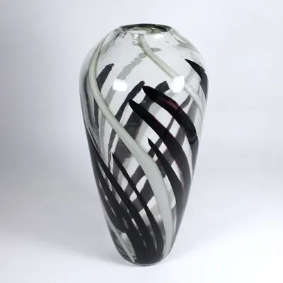 Produktbild von Glasvase Flame Murano 36cm violett