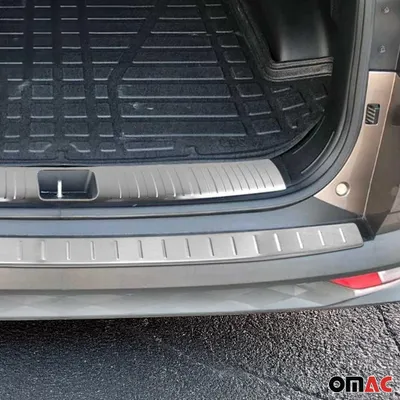 Productafbeelding van Laadruimbeschermer en achterbumper set voor Hyundai Tucson 2015-2018, chroom, geborsteld