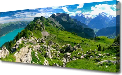 Produktbild von Tulup Leinwand-Bilder 125x50 Wandbild Canvas Kunstdruck Gebirge Natur