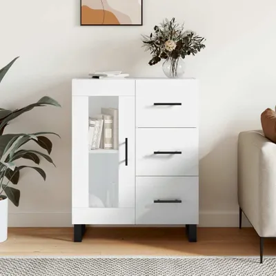 Produktbild von vidaXL Sideboard Hochglanz-Weiß 69,5x34x90 cm Holzwerkstoff
