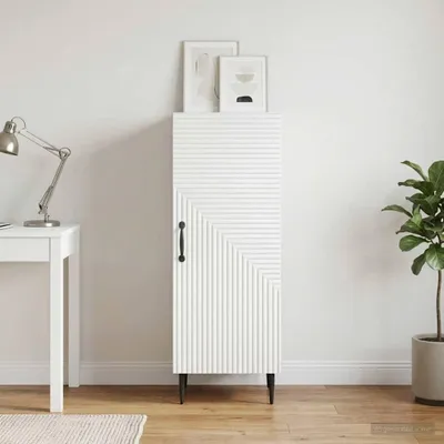 Produktbild von vidaXL Sideboard Weiß 33 x 34,5 x 89,5 cm Holzwerkstoff