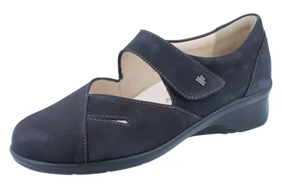 Produktbild von FINN COMFORT Aquila Damen Ballerina schwarz Nubukleder - Größe: UK 4