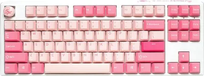 Zdjęcie produktu dla Ducky One 3 TKL Gossamer Pink Klawiatura USB US English Różowy
