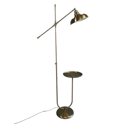 Produktbild von Moderne Dekorative Metall Stehlampe in Bronzefarbe mit U-förmigem Sockel