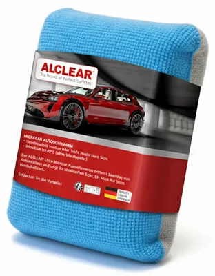 Zdjęcie produktu dla ALCLEAR 950014 Gąbka antyprzeciwko parowaniu, 13x10x3,5 cm, gąbka z ultra-mikrofibry zapobiegająca parowaniu
