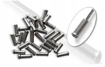 Produktbild von Saccon 001 Schaltzugendkappen Aluminium Silber