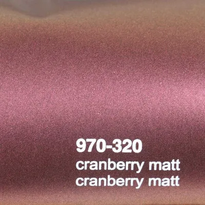 Produktbild von (25€/m²) Oracal 970RA Autofolie 320M Cranberry Matt Folie 152 cm Breite Laufmeterware gegossene Auto Folie selbstklebend