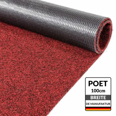 Teppichläufer rutschhemmend schallschluckend rot 5 mm 100 x 450 cm, Hauptbild
