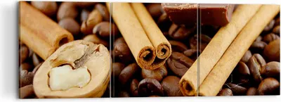 Produktbild von Bild auf Leinwand - Leinwandbild - Gerösteter Kaffee Aroma Schokolade - 120x40cm - Wand Bild - Wanddeko - Leinwanddruck - Bilder - Kunstdruck - Leinwand bilder - Wandkunst - CA120x40-0394