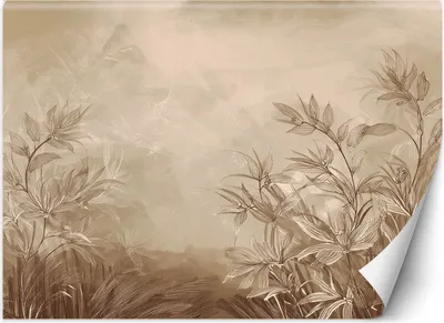 Produktbild von Vlies fototapete Pflanzen Wiese Beige 350x245 cm Feeby Beige inkl. Kleber einfache Montage