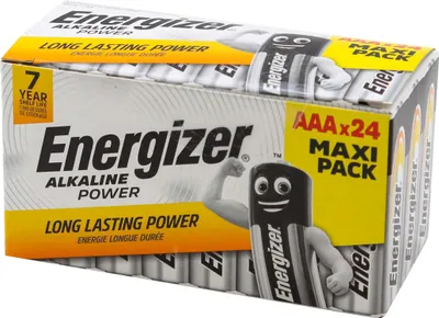 Produktbild von Energizer Batterien Alkaline Power Aaa Lr03 Neue Maxi Pack 24 Stück