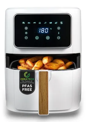 Produktbild von BERGNER NATURALLY - PFAS-Freie Heißluftfritteuse 1800W 6.9L - 8 Kochprogramme -