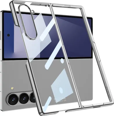 Obrázek produktu pro Pouzdro pro Samsung Galaxy Z Fold 7 Tenké Tvrdé PC galvanizované průhledné pouzdro Stříbrný