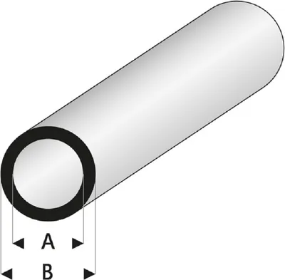 Imagen del producto de Tubo Krick ASA, dimensiones 3x5x1000 mm