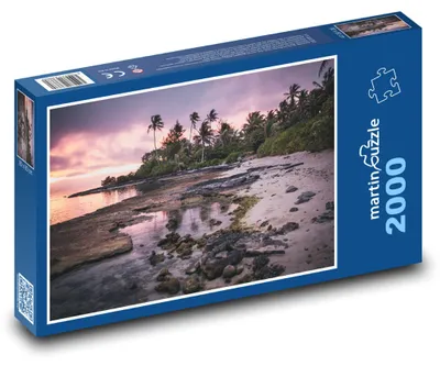 Produktbild von Puzzle 2000 Sonnenuntergang über dem Ozean - martinpuzzle