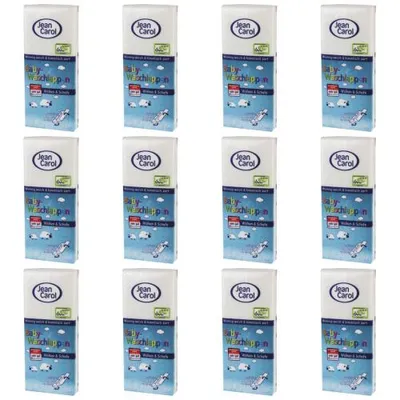 Produktbild von 12 x Jean Carol baby-waschlappen 26er