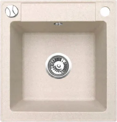 Immagine prodotto di QLS Lavello in granito Belmondo 46x44 cm Lavello da incasso Lavello beige 11318