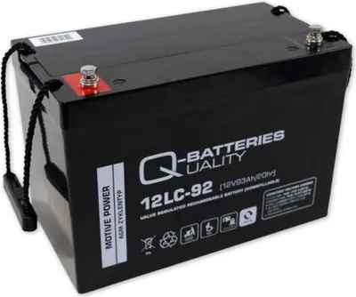 Obrázek produktu pro Q-Batteries 12LC-92 / 12V - 93Ah olověná baterie s cyklem AGM - Deep Cycle VRLA
