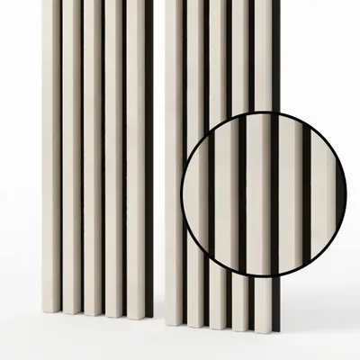 Obrázok produktu pre MEBANO. Akustický panel na stenu 240 × 53 cm Kašmír, MDF lamely na filci, dekoratívny obklad