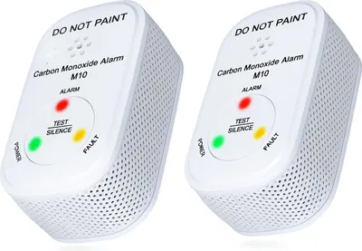 Produktbild von NEMAXX® M10 Mini CO-Warnmelder – Kohlenmonoxidmelder mit Batterie, elektrochemischem Sensor, 10 Jahre Lebensdauer, 85 dB Alarm, EN 50291-1 – 2x