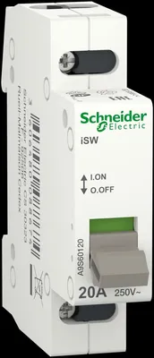 Produktbild von Schneider Electric A9S60120, Weiß, 1 Stück(e), 58 mm, 68 mm, 20 mm