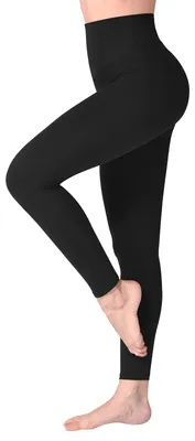 Productafbeelding van Sportlegging sportbroek dames - Hoge taille - Zwart - Yogabroek