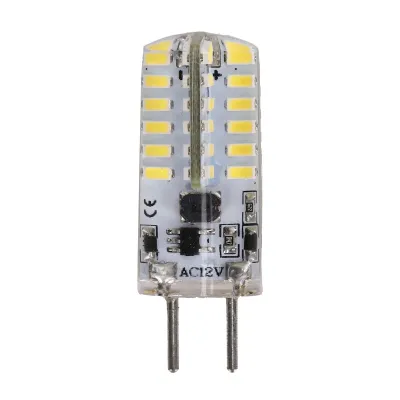 Produktbild von 48-LED-Silikonlampe 3W 300LM GY6.35 BiPin-Lampe AC12V für Kronleuchter und Deckenlampen (Kaltweiß 6000-6500K)
