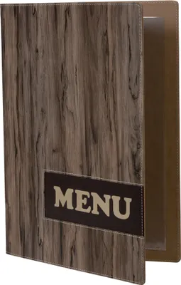 Produktbild von Securit Speisekarten Mappe DESIGN WOOD DIN A4 braun