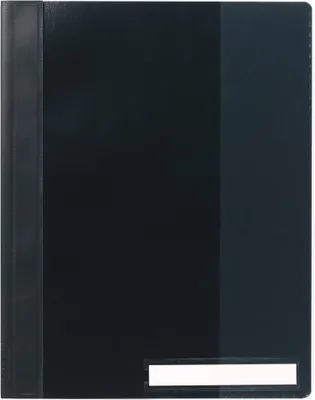 Zdjęcie produktu dla DURABLE Skoroszyt z przezroczyst? ok?adk? A4+ z okienkiem 115x16 mm, Czarny, 251001, 25 szt.