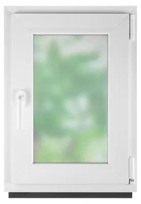 Imagen del producto de Ventana de baño, ventana de plástico, plástico blanco, dimensiones 40 x 50 cm (400 x 500 mm), orientación derecha, TODAS LAS TALLAS, doble acristalamiento, vidrio esmerilado, sistema de apertura oscilante-abatible, BauPlaza