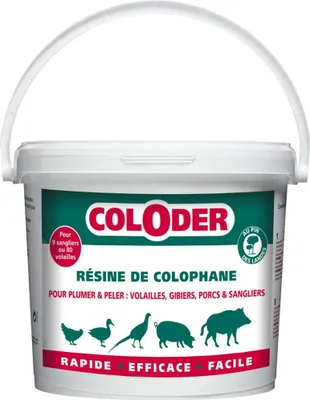 Produktbild von Kolophonium-Harzpulver 3,5 kg im Eimer zum Rupfen von Geflügel und Wild
