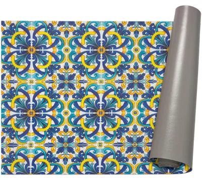 Produktbild von Küchenläufer 67x100cm Bunt abwaschbar Fliese LADY Läufer Küchenteppich Stoff-Teppich