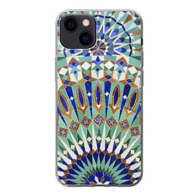 Produktbild von MuchoWow® Handyhülle Schutzhülle Hülle für iPhone 13 Eine marokkanische Mosaikwand mit verschiedenen Formen Silikon Softcase Handy Hülle - Karteninhaber