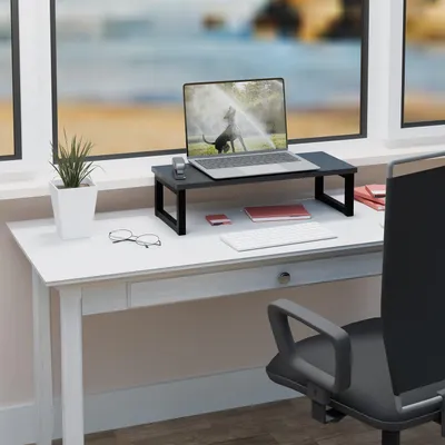 Obrázek produktu pro Průmyslový stojan na monitor - Ergonomický stojan na stůl, černý