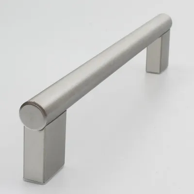 Produktbild von [Handgriffshop] Tjarco Möbelgriff Stahl 160 mm Küchengriff Schrankgriff Schubladengriff Möbelbeschlag Lochabstand 160mm Griff Edelstahl-Optik