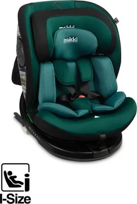 Caretero Mokki i-Size Autokindersitz, Grün, 40–150 cm, ISOFIX, 360° drehbar