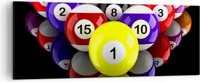 Produktbild von Bild auf Leinwand - Leinwandbild - Pool Spiel Wettbewerb - 140x50cm - Wand Bild - Wanddeko - Leinwanddruck - Bilder - Kunstdruck - Wanddekoration - Leinwand bilder - Wandkunst - AB140x50-2219