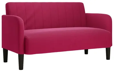 Produktbild von vidaXL Zweisitzer-Sofa Weinrot 109 cm Samt