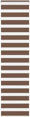 Image de Store zèbre marron 65x230 cm largeur du tissu 60,9 cm polyester