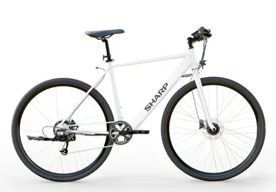 Produktbild von SHARP Hybrid E-Bike mit 7-Gang-Kettenschaltung, integriertem Farbdisplay und App, BK-GS03E-W