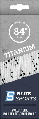Produktbild von BLUE SPORTS Titanium Pro Schnürsenkel gewachst, Farbe:wbk, Größe:84'/213cm